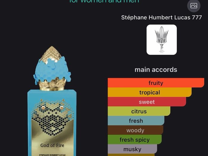 Stephane Humbert Lucas God of Fire 50ml