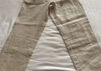 BRAND NEW - Men's cream linen pants, large