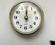 New 65mm Gold Clock Inserts, Quartz Fit-Up