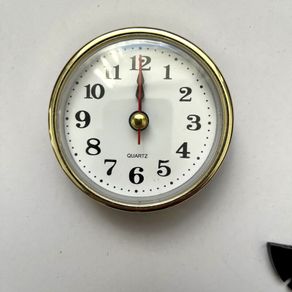 New 65mm Gold Clock Inserts, Quartz Fit-Up