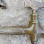 Antique Brass Handle Barrel spigot Tap Horse Head Image 7