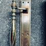 Large Brass Antique Ornamental Door Pull Handles Image 3