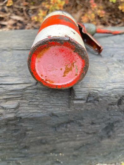vintage Wesco oil cans and York grease pump