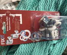 New FIXIT Shower Glass Roller Replacement Set chrome