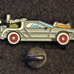Back to the future, pin back badge.