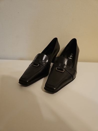Ladies real leather shoes heels Roberto Gonzalez Spanish leather size 39.5 uk 6 SALE