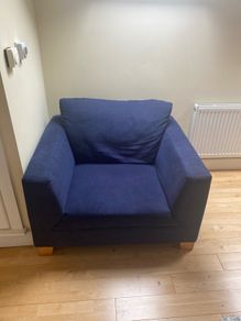Blue armchair