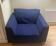 Blue armchair