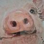 Framed cute pig decorative picture Image 3