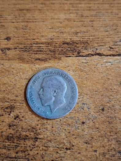 Great Britain UK 1921, 6 Pence Sixpence, George V, Silver Coin - free standard postage