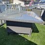 Real Rattan Glasstop Table Image 2