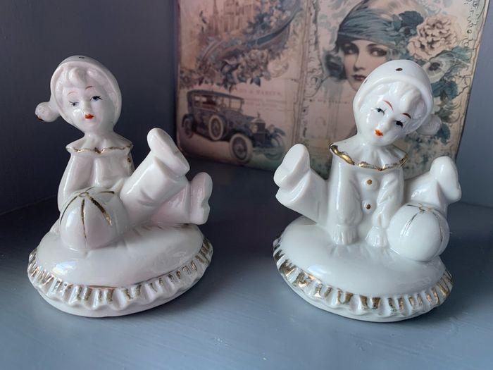 Vintage Clown Ornaments Set