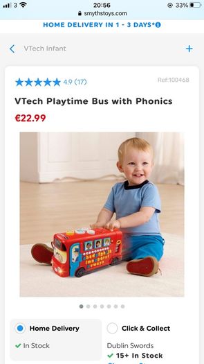VTech playtime bus with phonics