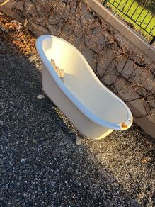 small cast iron bath