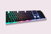Gamer Gaming Keyboard Led Multi Color Keyboard Light Wired 105 Key
