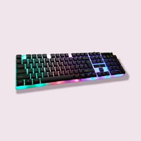 Gamer Gaming Keyboard Led Multi Color Keyboard Light Wired 105 Key