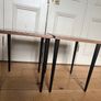 NEW PRICE DROP Coffee/Side Tables set of one off designed marquetry topped side tables Image 5