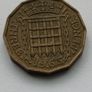 1963 Great Britain Threepence (often called a "threepenny bit") Image 2