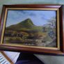 SMALL Irish Landscape Oil Painting ON BOARD.  Sugar Loaf Co.Wicklow Ireland Image 2