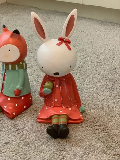 Gorgeous Bookend for Nursery or Children's room- Bunny and Fox