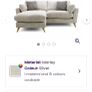 Benji DFS 3 seater L shaped couch Image 7
