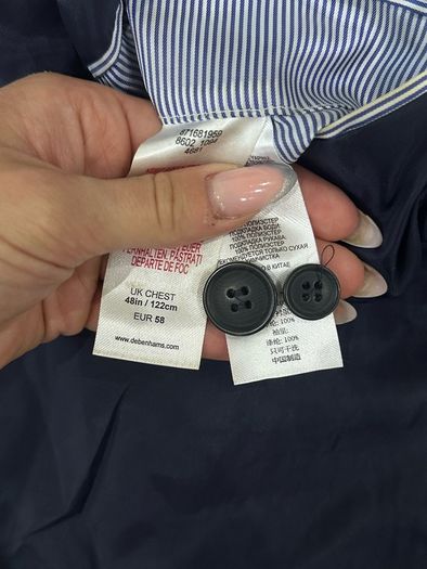 Thomas Nash Navy Suit Jacket
