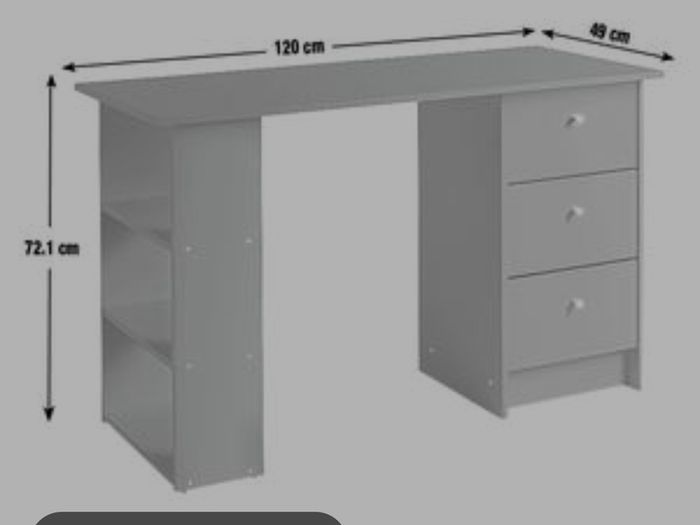 computer table with drawers