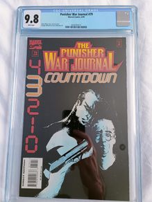 Punisher War Journal Issue 79 CBCS / CGC 9.8 Certified Graded Comic Framed  DC Marvel