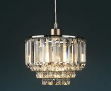 Laura Ashley Chrome Vienna Easy Fit Shade Light