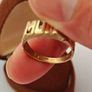 Vintage 9ct Gold MUM Ring - FULLY Hallmarked - Size P Image 5