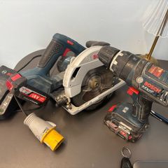 bosch 18v skills and battery drill - grinder and sds