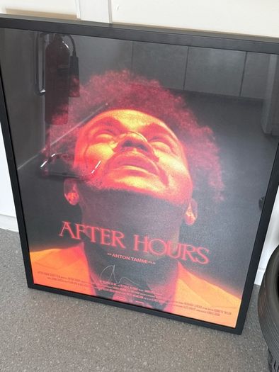 The Weeknd - After Hours Poster - Hand signed and Framed