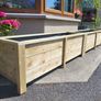 Handcrafted Large Wooden Planters, Veg Planter, Bamboo boxes Made to Order Image 7