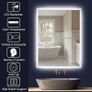NEW SALE | Illuminated Backlit LED Bathroom Mirror, 600x450mm Wall Mounted Multifunction Bathroom Vanity Mirror with Touch Button Image 2