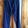 Massimo Dutti Ladies dark blue denim Straight wide Leg Jeans Eu 40 Uk 12 includes postage Image 3