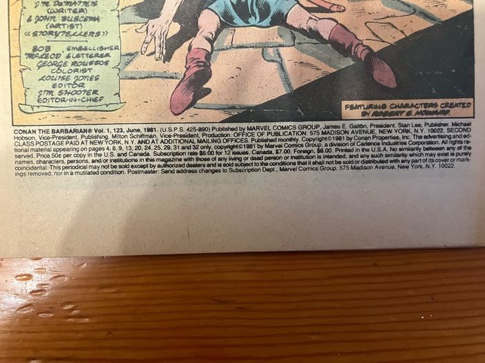 Comic: 'Conan The Barbarian' no. 123 (June 1981)