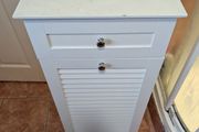 Bathroom drawer and wash basket unit