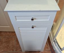 Bathroom drawer and wash basket unit