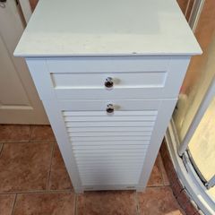 Bathroom drawer and wash basket unit