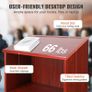Podium Stand, 47 in Hostess Stand with 4 Rolling Wheels, Wood Podium with Storage Shelves, and Slant Desktop, Lecterns & Podiums for Church Image 7