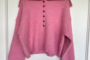 NEW George Pink Wool Blend Chunky Jumper M 12-14