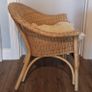 Armchair Rattan Wicker Cane with Seat Cushion Image 4