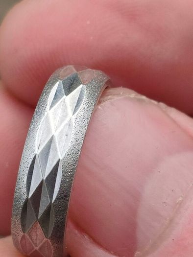 Mid Century Sterling Silver wedding Ring