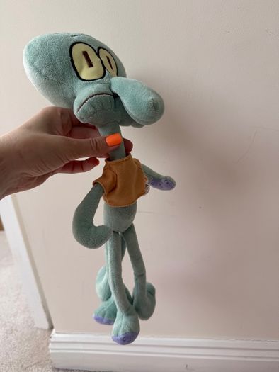 Simba Nickelodeon 2014 Viacom Squidward Plush SpongeBob SquarePants approx. 42 cm. Used Please see photos