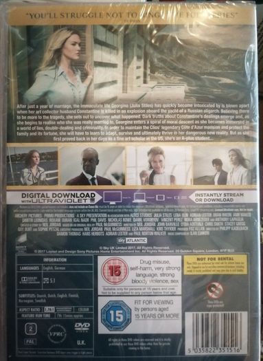 Riviera - Season 1 [2017] Julia Stiles, Anthony LaPaglia, Lena Olin, Adrian Lester, Iwan Rheon, Dimitri Leonidas & Roxane Duran [DVD TV Boxset] STILL SEALED