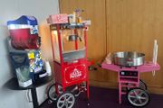 Popcorn candy floss slush puppy Hotdog nachos machines