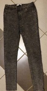 Age 10 - A Pair of Grey Marbled Jeggings - Read Carefully
