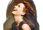 Personalised Photo Slate Door shape, size 15 x 15cm. Photo Rock Slate