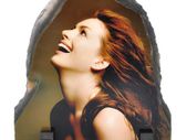 Personalised Photo Slate Door shape, size 15 x 15cm. Photo Rock Slate