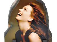 main image for ad Personalised Photo Slate Door shape, size 15 x 15cm. Photo Rock Slate